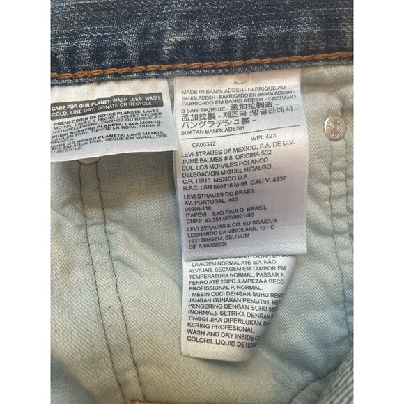 Levi's 569 Relaxed Loose Straight Blue Denim Jeans-Medium Wash-Men 34x30 - Picture 5 of 6